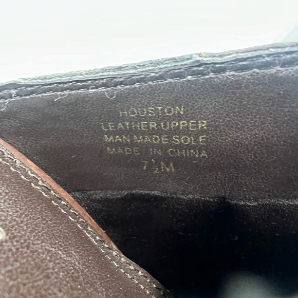 Womens Leather Brown Block Heels What's What by Aerosoles mules Clogs Size 7.5M - Picture 14 of 14